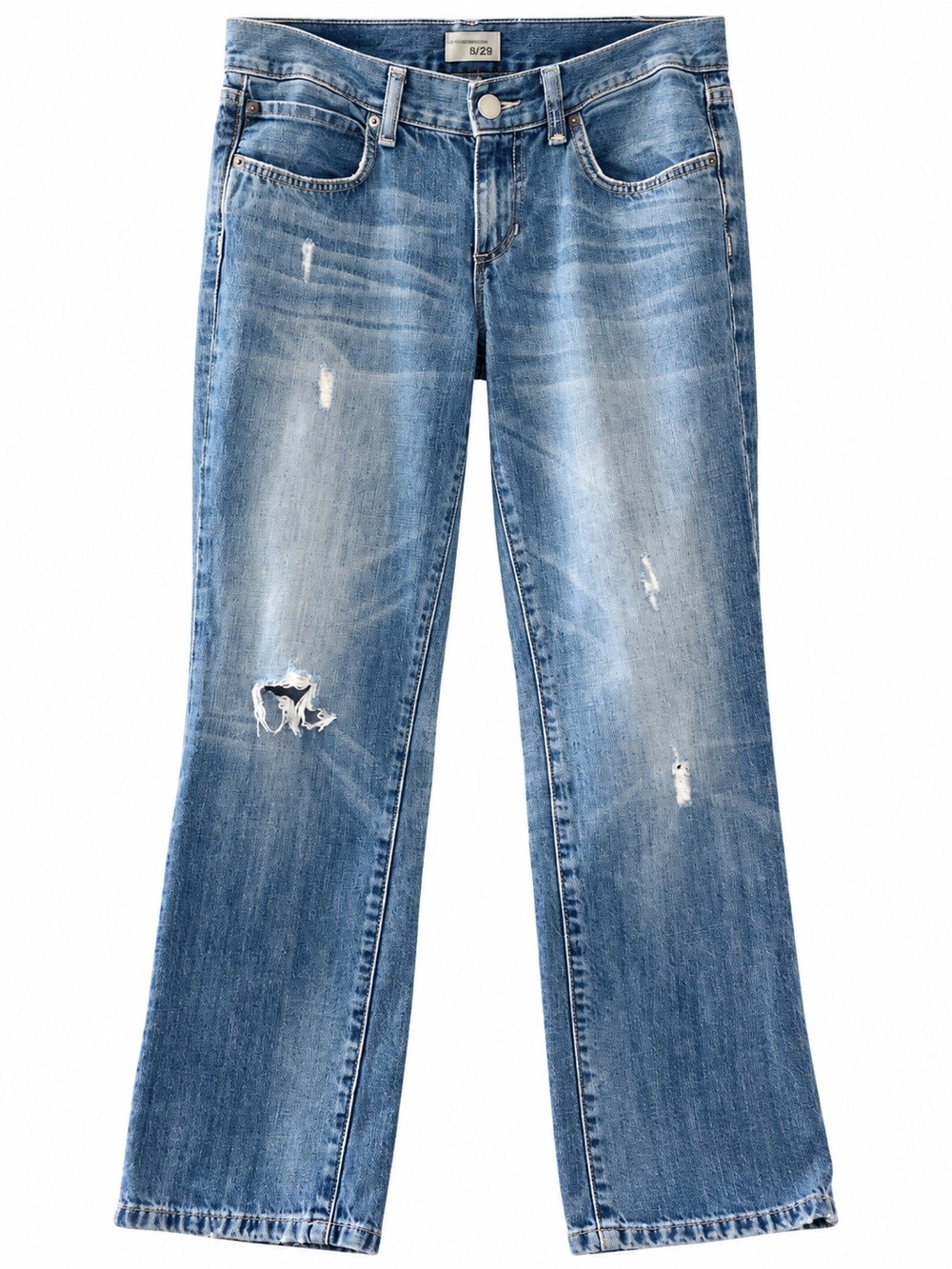 Gap 2011 Distressed Ankle Crop Jeans 8/29 Y2K Low Rise Revival
